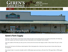 Tablet Screenshot of gerensfarmsupply.com